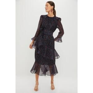 TUCKERNUCK Midnight Oleander Sasha Dress Size XXS NWT Retail $298 Tuckernuck